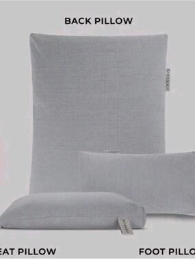 Back Pillow in Light Gray by